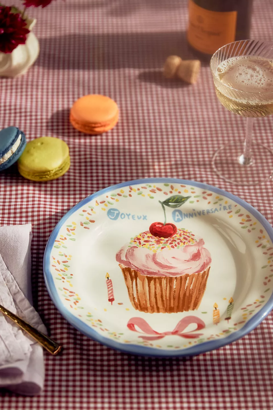 Nathalie Lete Charmante Dinner Plate - Cup cake