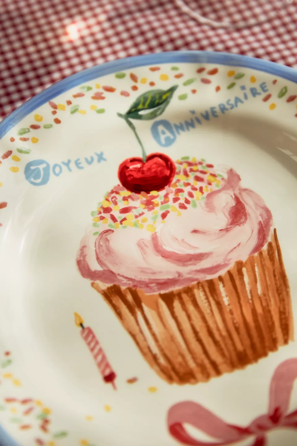 Nathalie Lete Charmante Dinner Plate - Cup cake