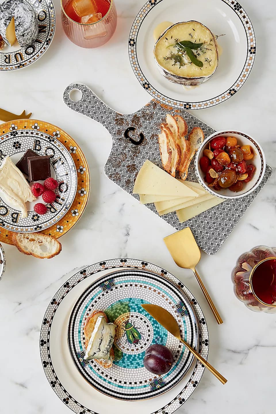 Bistro tile Dinner plate