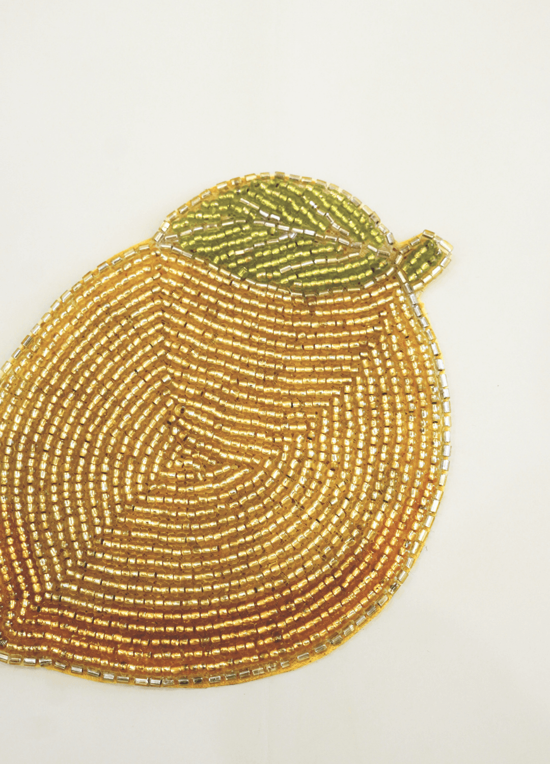 Coaster Lemon Glass Bead