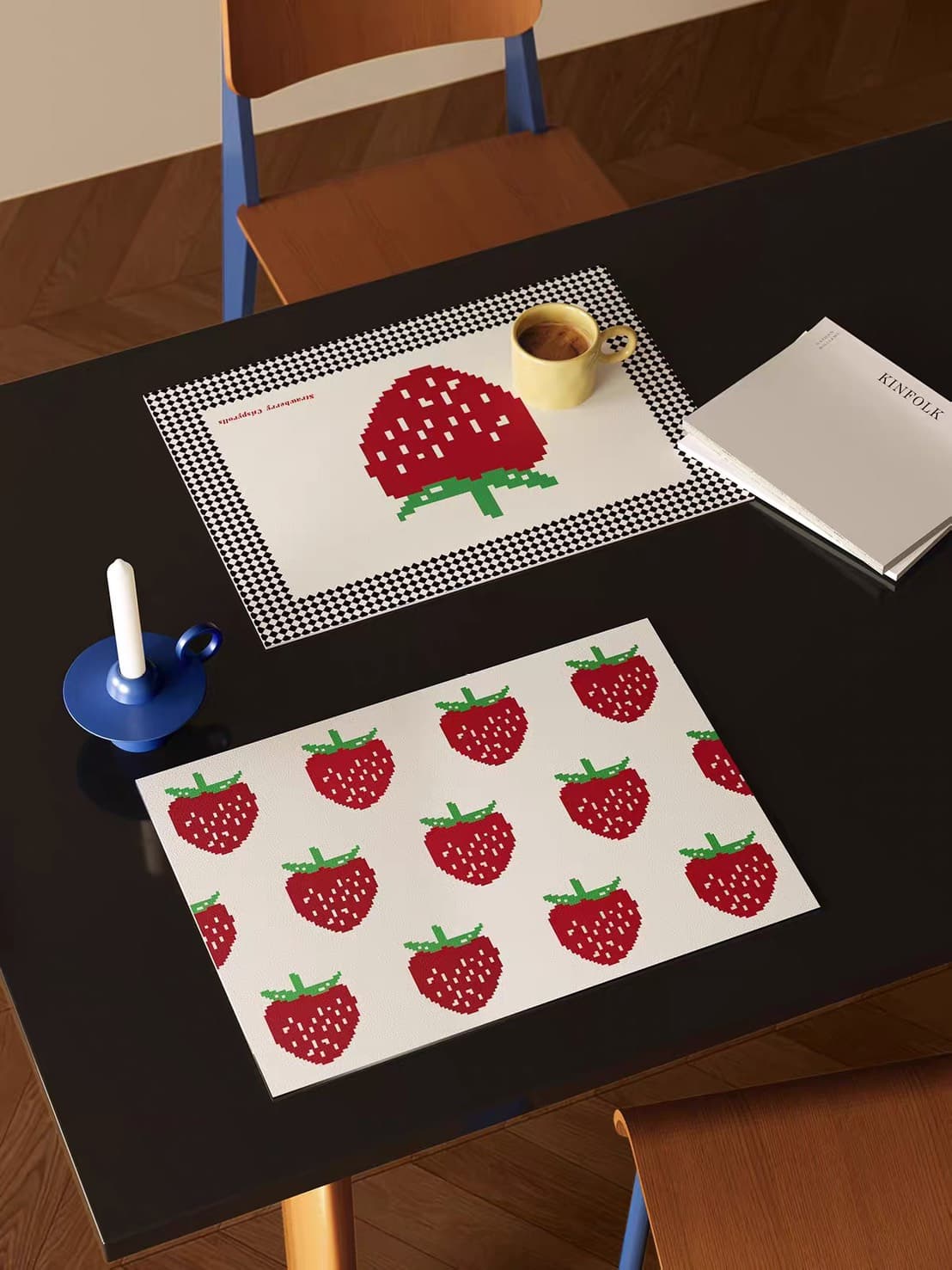 Placemat  Small Strawberry - Red