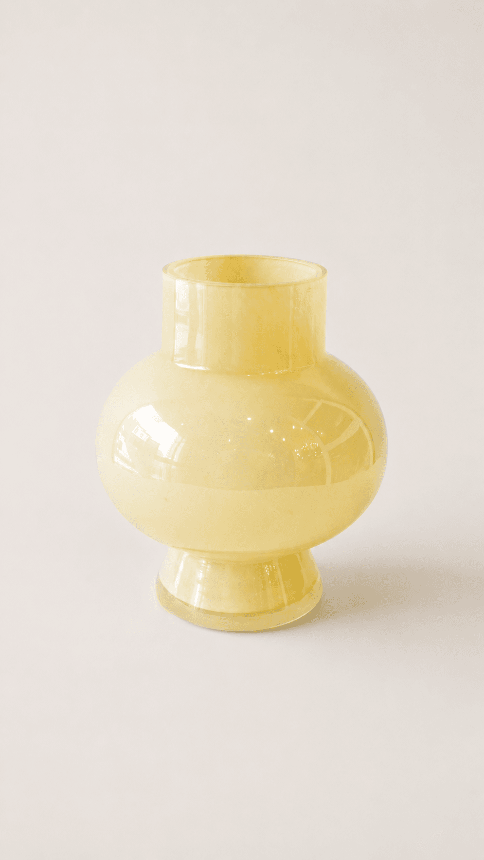 Honey Orb Glass Vase