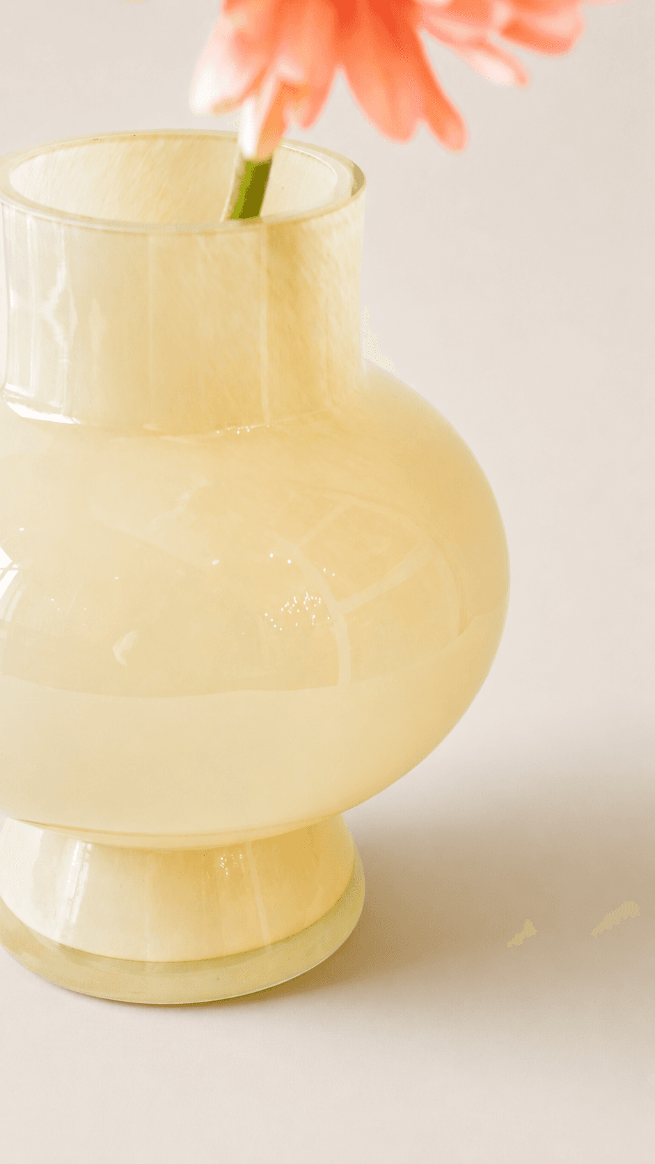 Honey Orb Glass Vase