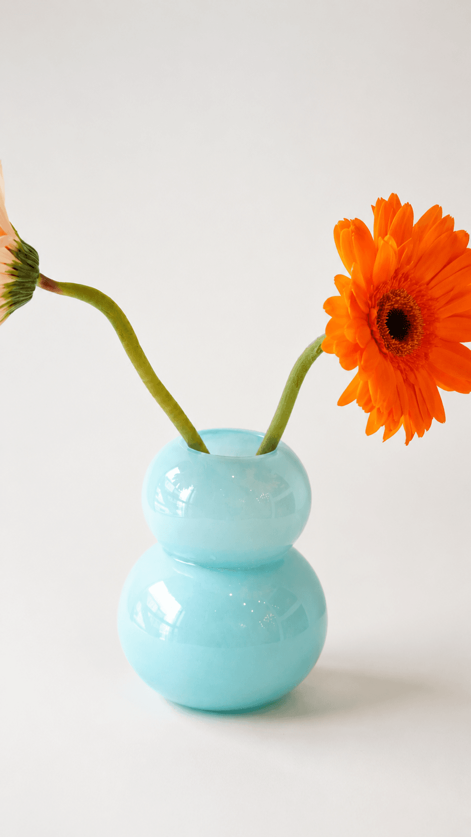 Mini Bubble Mint Glass Vase