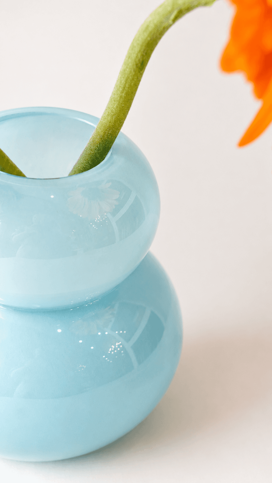 Mini Bubble Mint Glass Vase