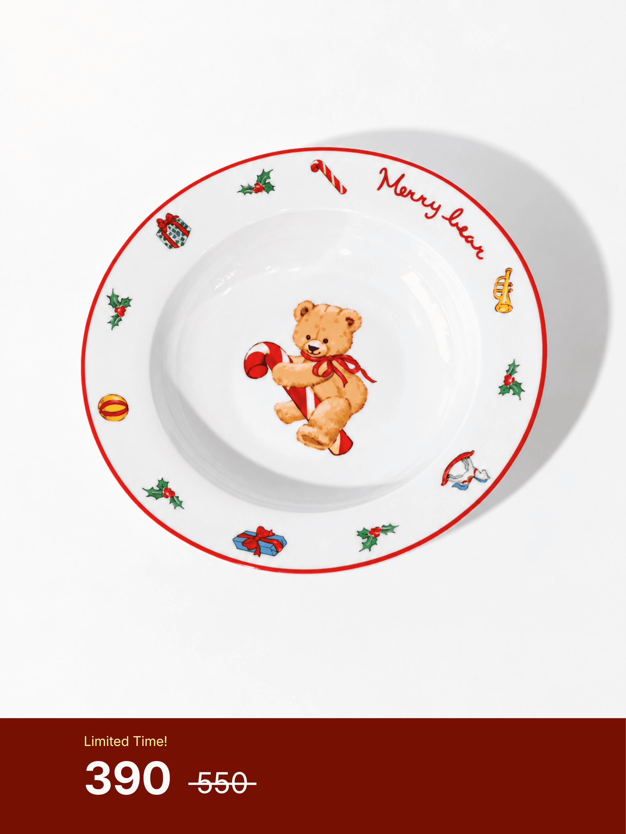 Merry Bear - Bear Pasta Bowl