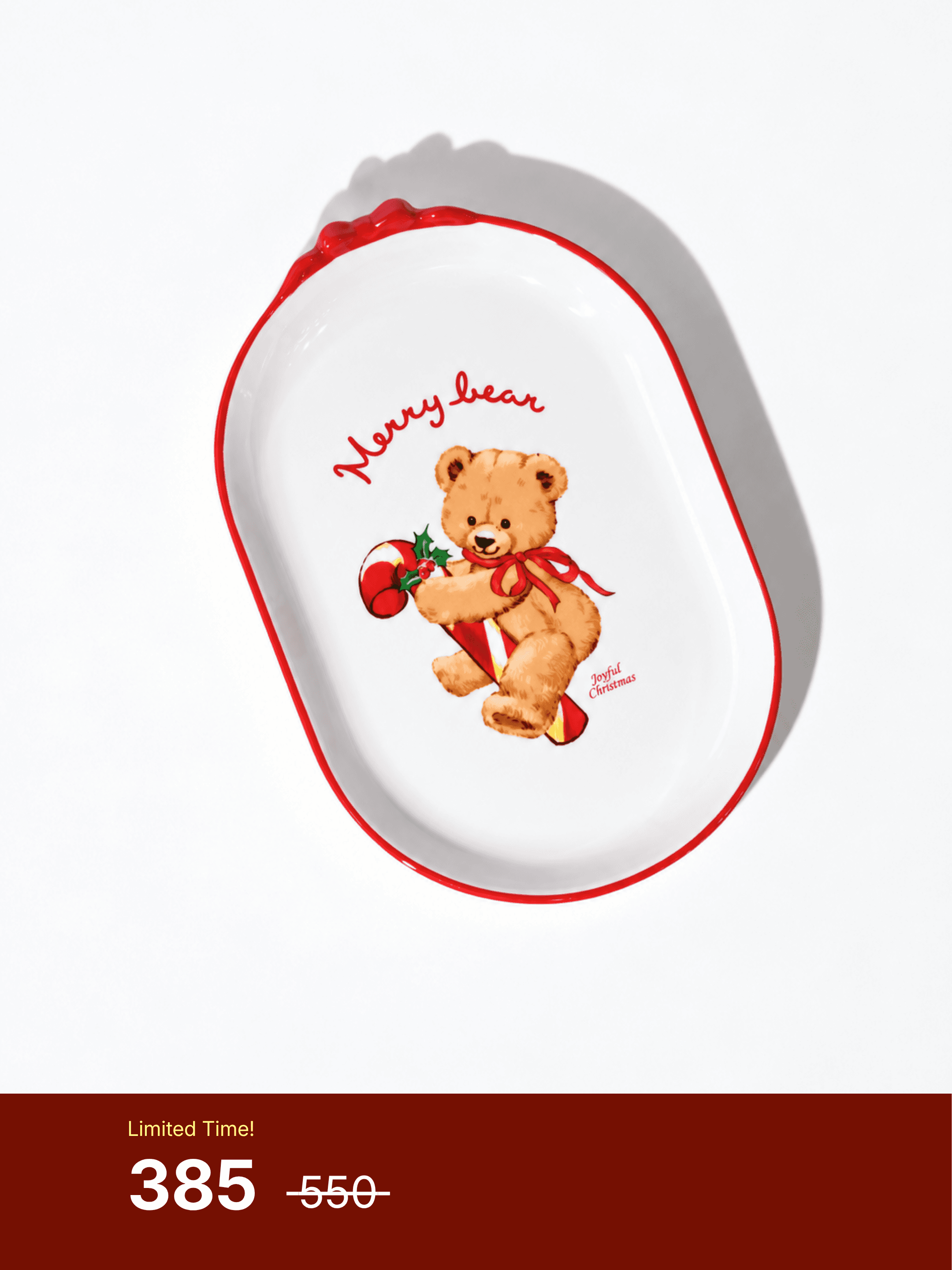 Merry Bear - Bowl Oval Plate