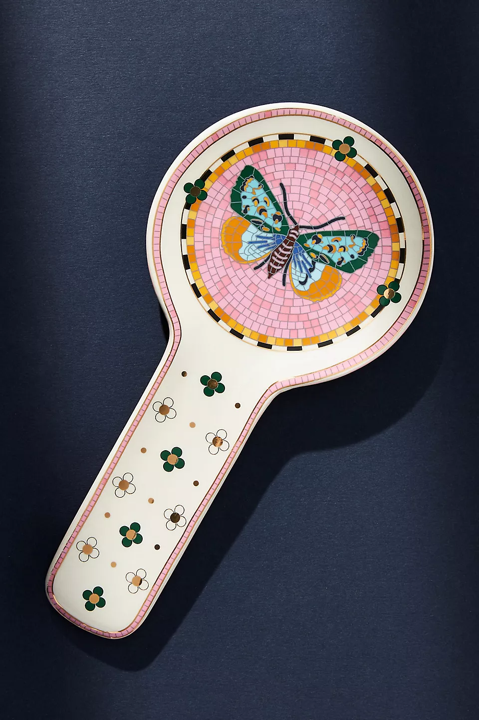 Bistro Garden Tile Butterfly Spoon rest