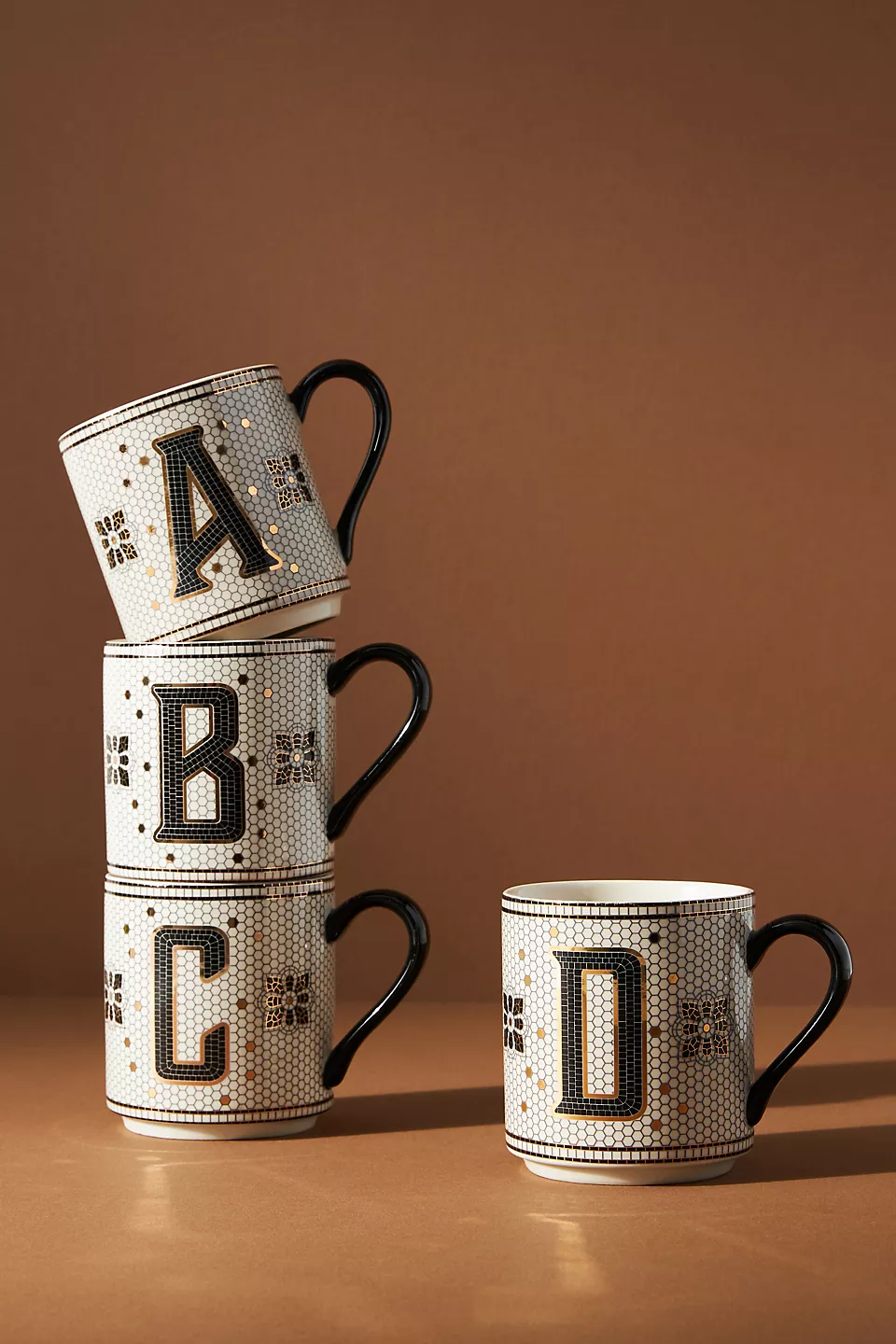 Bistro Tile Mug Monogram