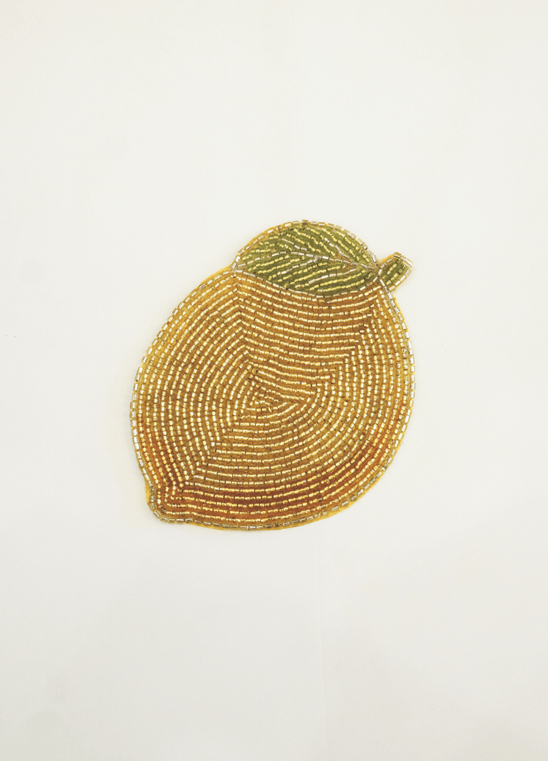Coaster Lemon Glass Bead