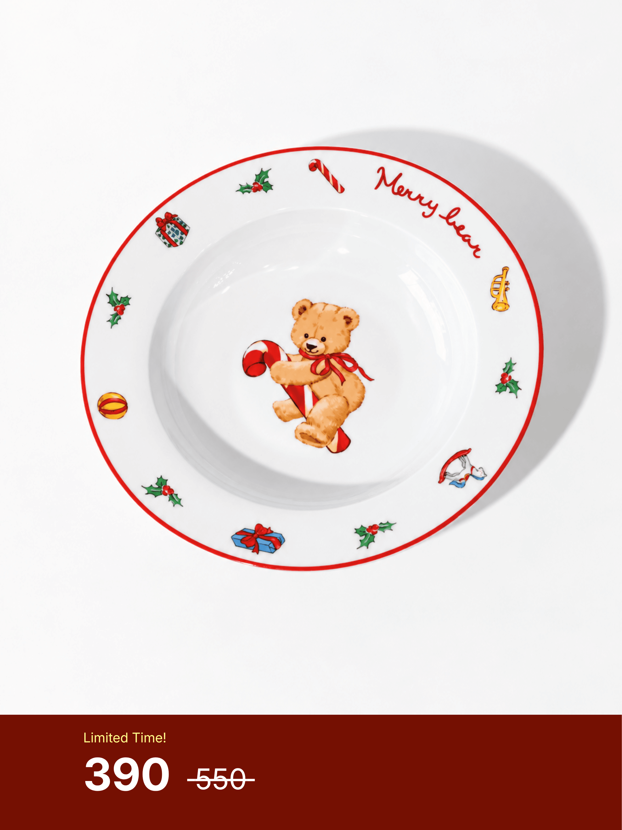 Merry Bear - Bear Pasta Bowl