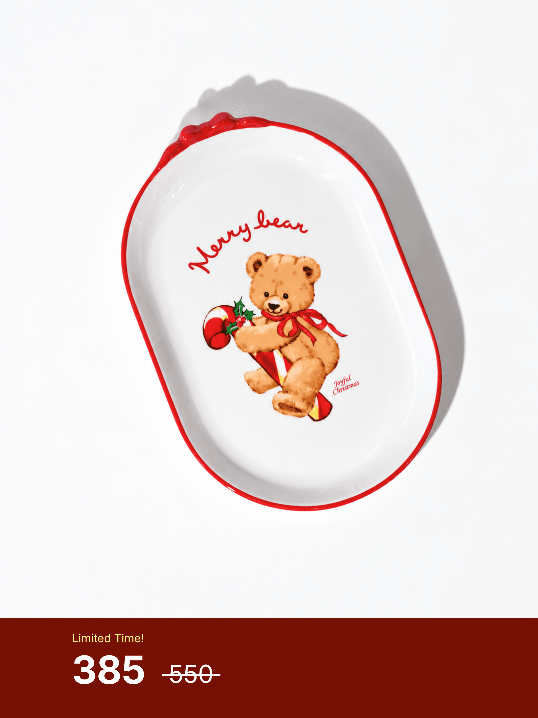 Merry Bear - Bowl Oval Plate