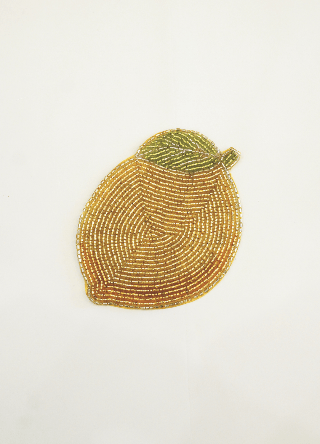 Coaster Lemon Glass Bead